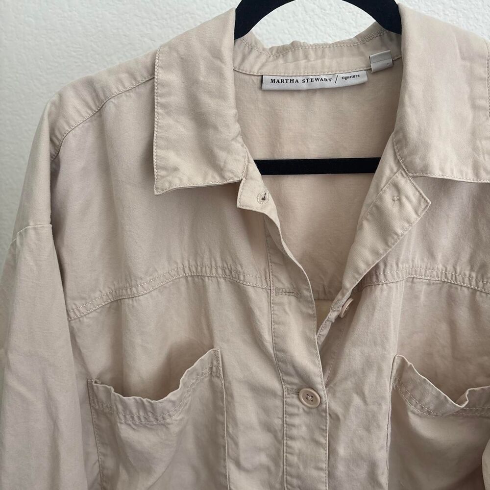 Martha-stewart-collection Women's Tan and Cream Shirt